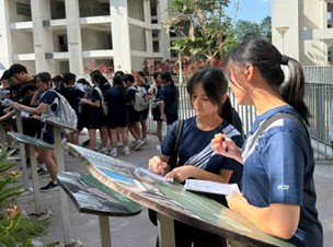 infographic boards during one of the station activities