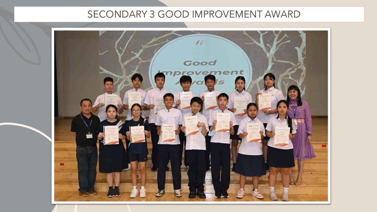 Good improvement award s3