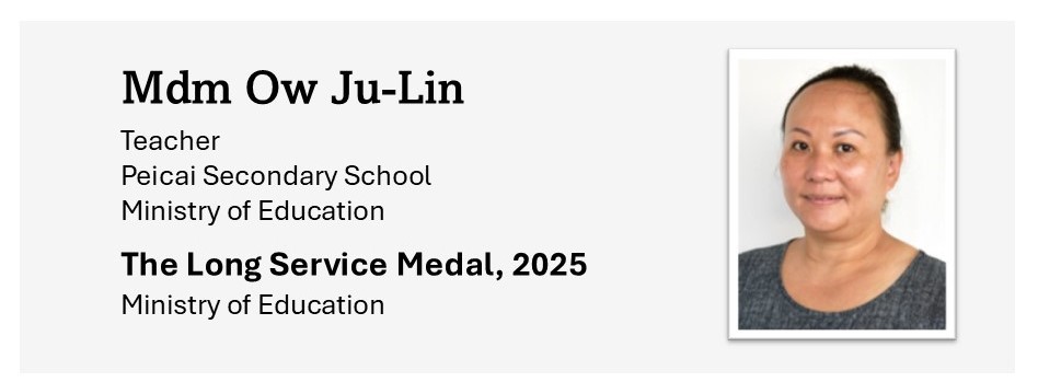 Long term service 2025 Ow ju lin