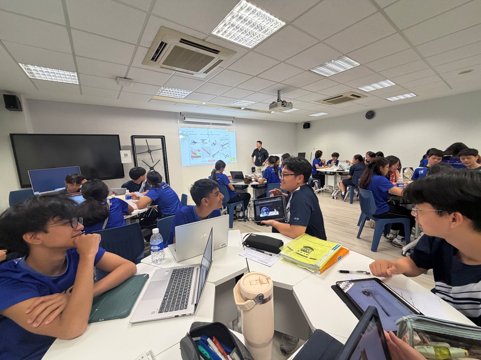 CWCC students immersing themselves in a Physics lesson