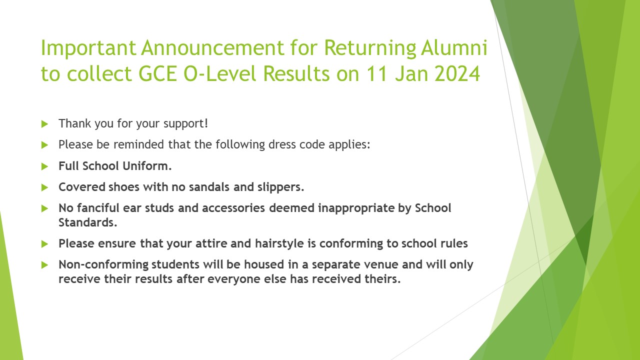 GCE O Level 2023