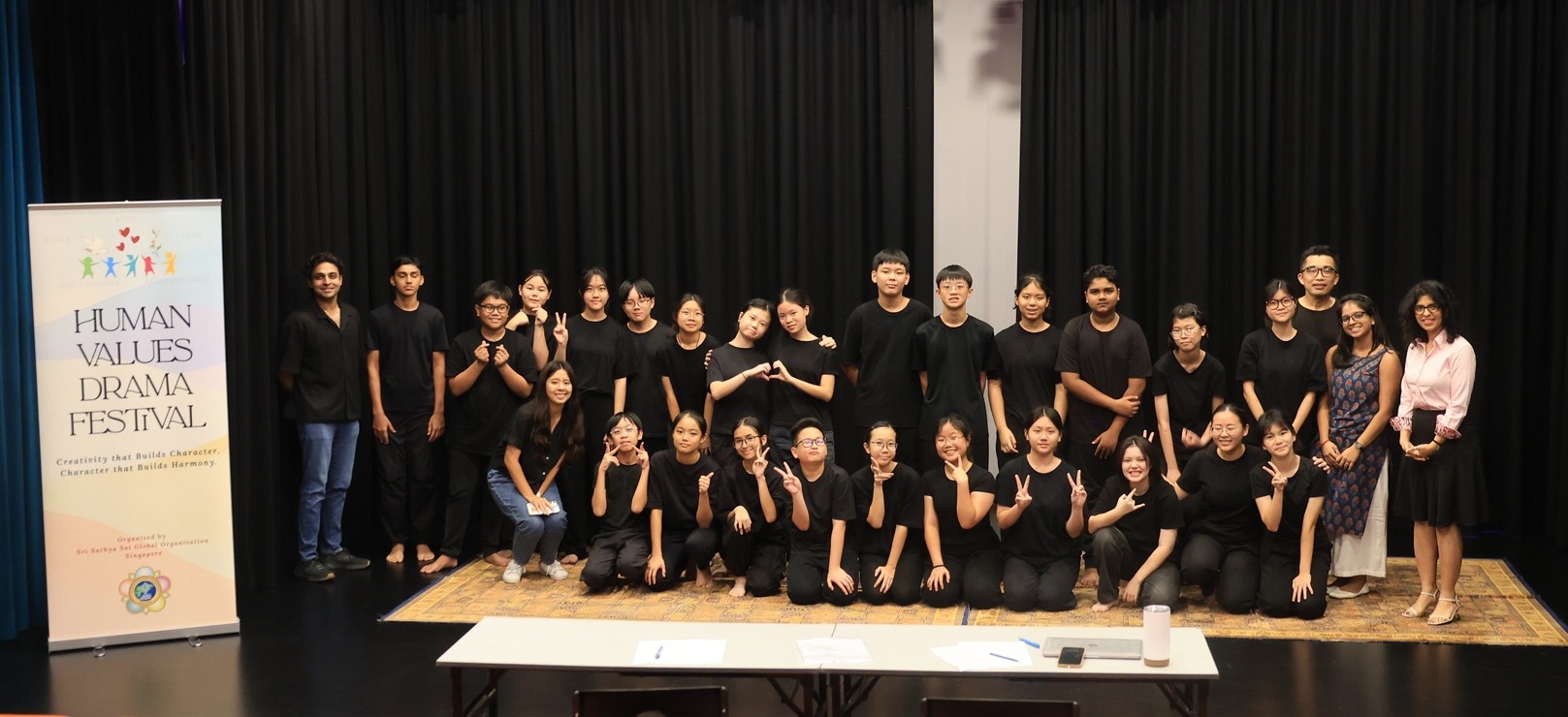 Peicai Drama Club members after completing their HVDF presentation