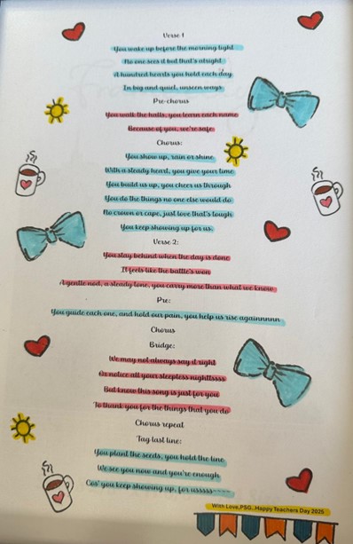 Teacher’s Day Celebration D